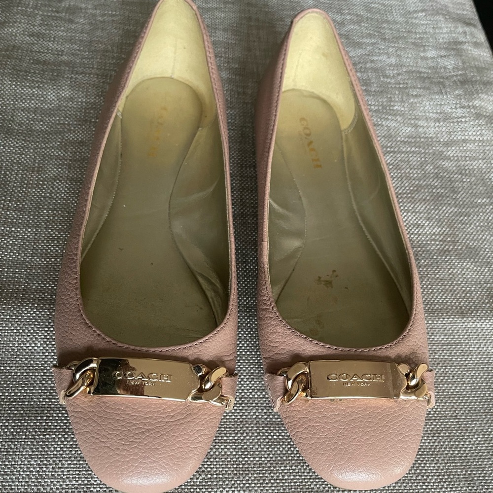 Coach - Bianca blush leather flats.  size 6